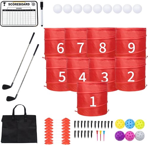 9pcs outdoor backyard golf - backyard,